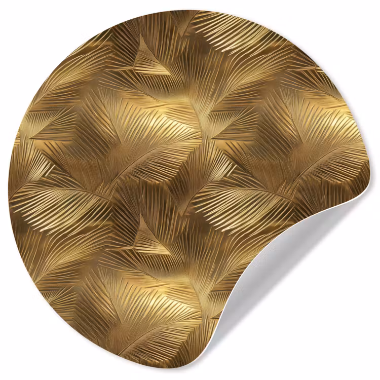 Behangcirkel - Palm - Waaier - Goud — 1