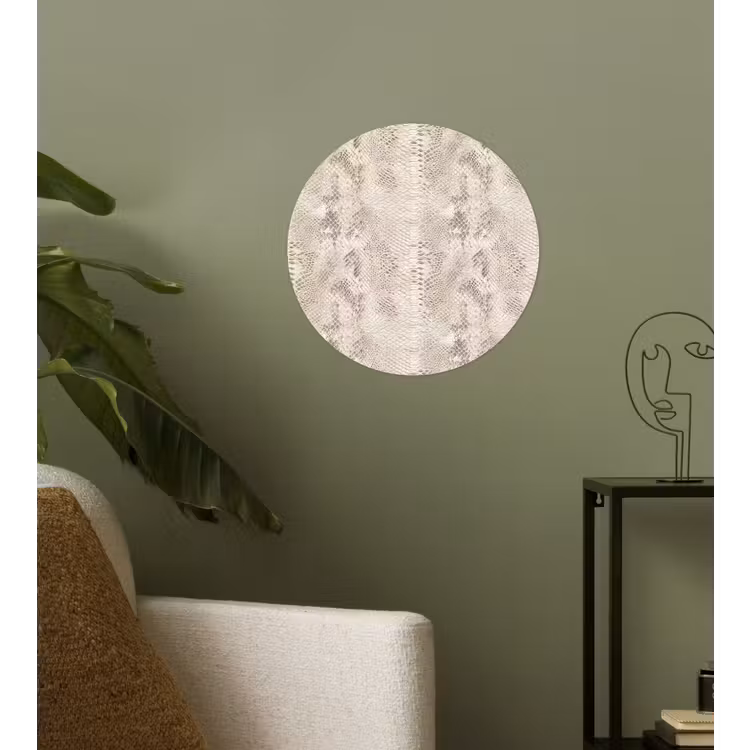 Behangcirkel - Slang - Patroon - Beige — 3