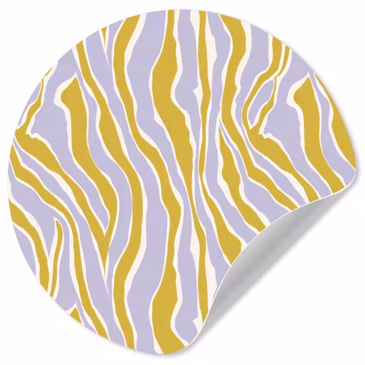 Behangcirkel - Zebra - Modern - Meerkleurig — 1