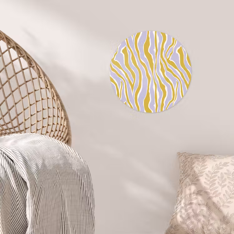 Behangcirkel - Zebra - Modern - Meerkleurig — 5
