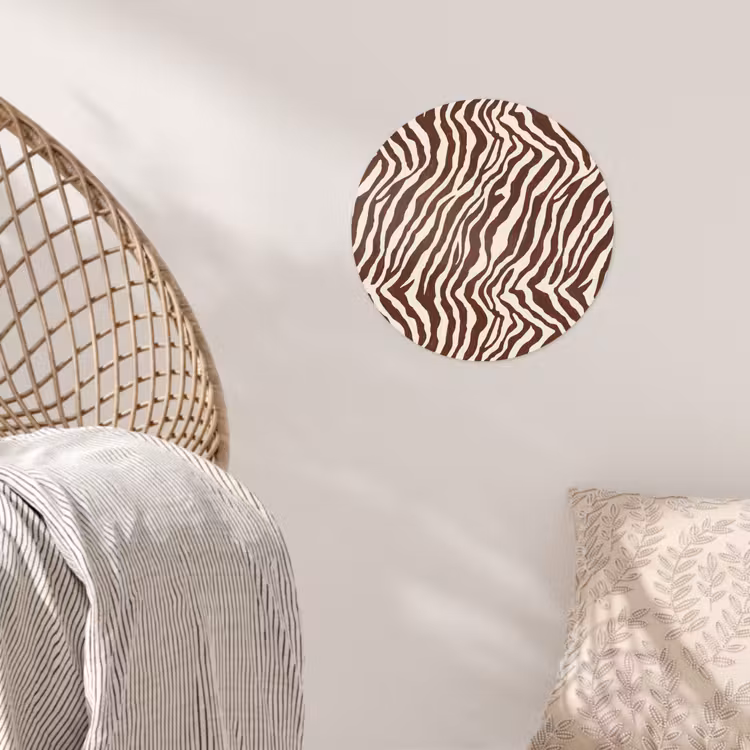 Behangcirkel - Zebra - Patroon - Zwart - Wit — 5