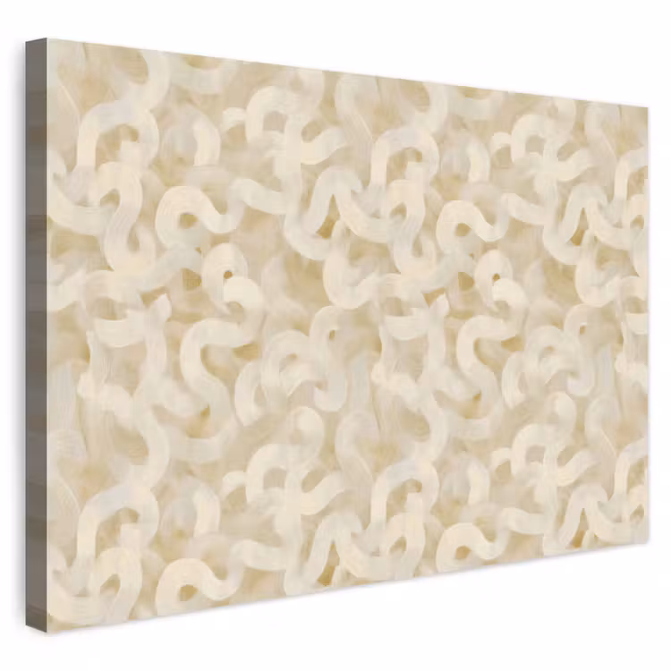 Buiten canvas - Abstract - Lijnen - Beige — 1