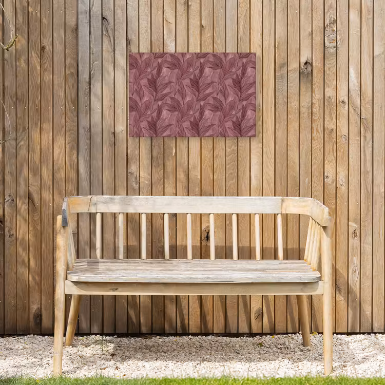 Buiten canvas - Bladeren - Patroon - Paars — 3