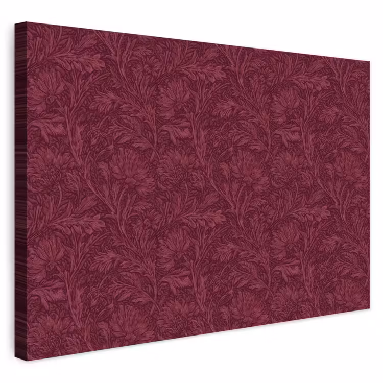 Buiten canvas - Bladeren - Patroon - Paars — 1