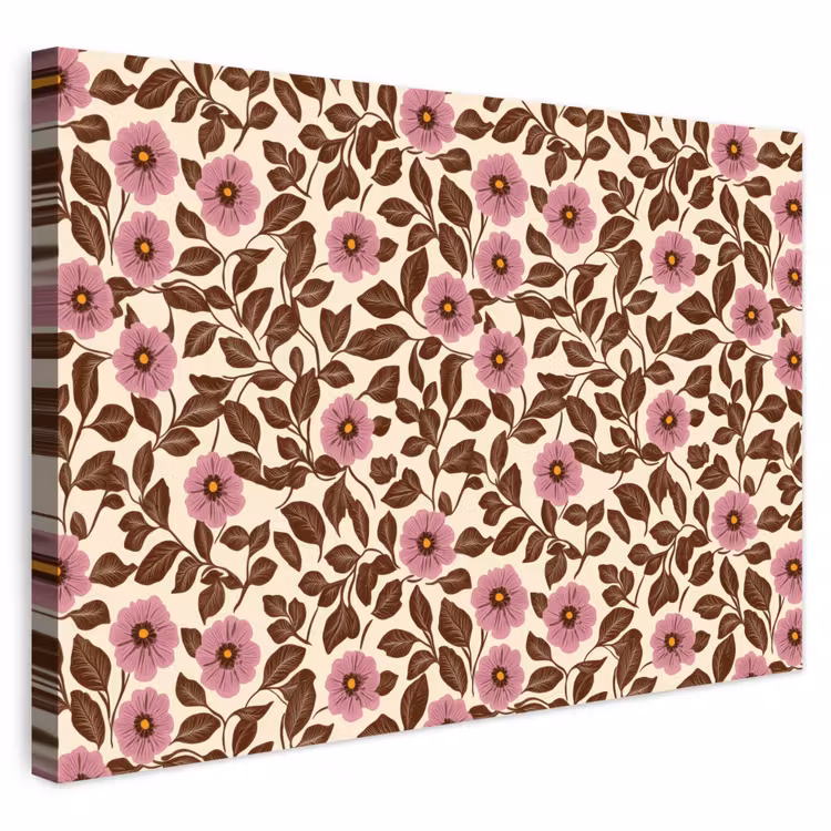 Buiten canvas - Bloemen - Bladeren - Kleurrijk — 1