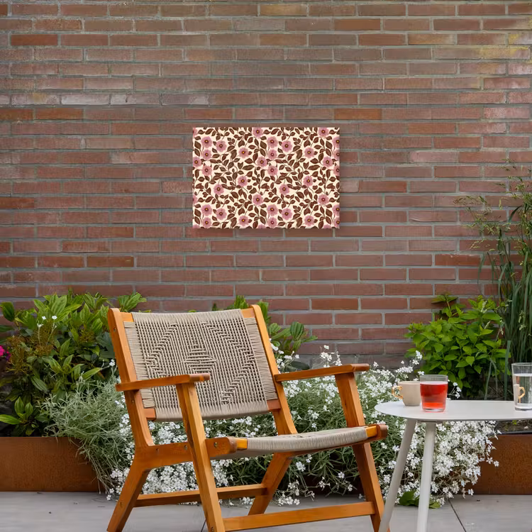 Buiten canvas - Bloemen - Bladeren - Kleurrijk — 2