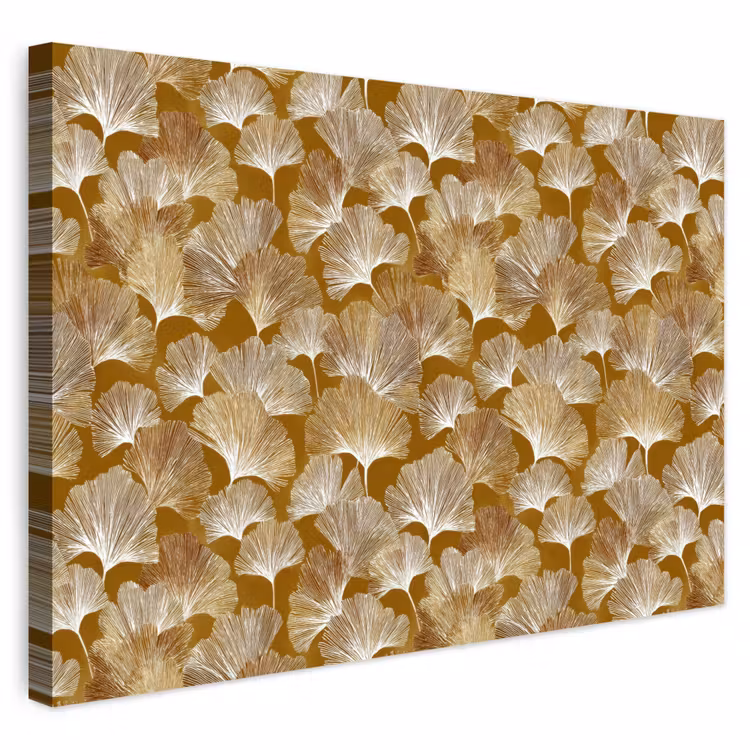 Buiten canvas - Ginkgo - Bladeren - Goud — 1