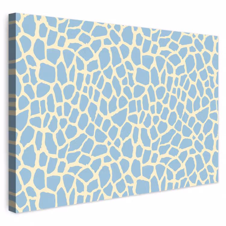 Buiten canvas - Giraf - Modern - Blauw — 1