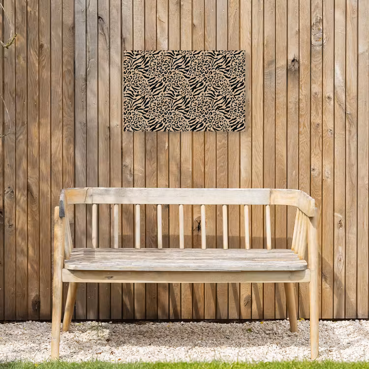 Buiten canvas - Giraf - Zebra - Motief - Bruin — 3