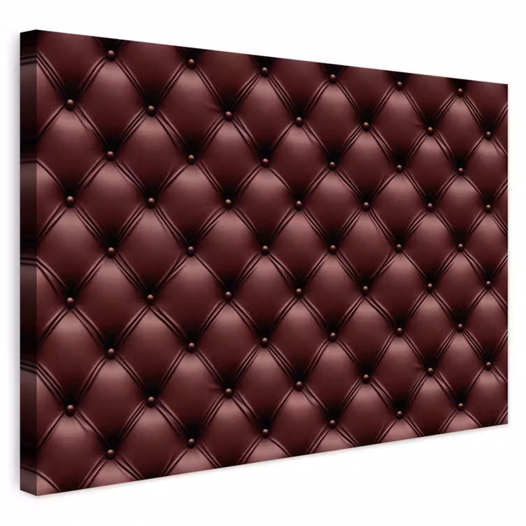 Buiten canvas - Leer - Patroon - Bordeaux — 1