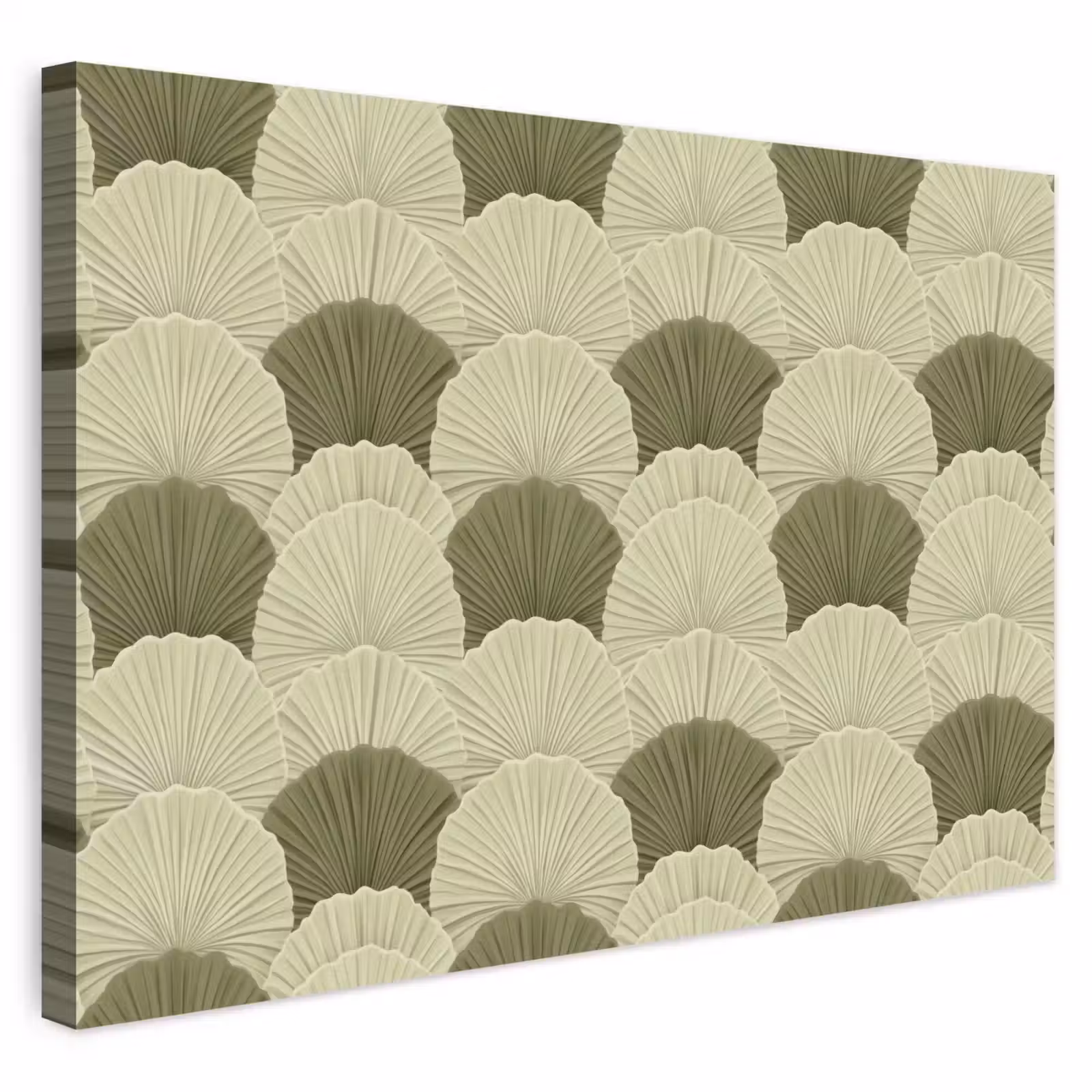 Buiten canvas - Bladeren - Structuur - Groen — 1