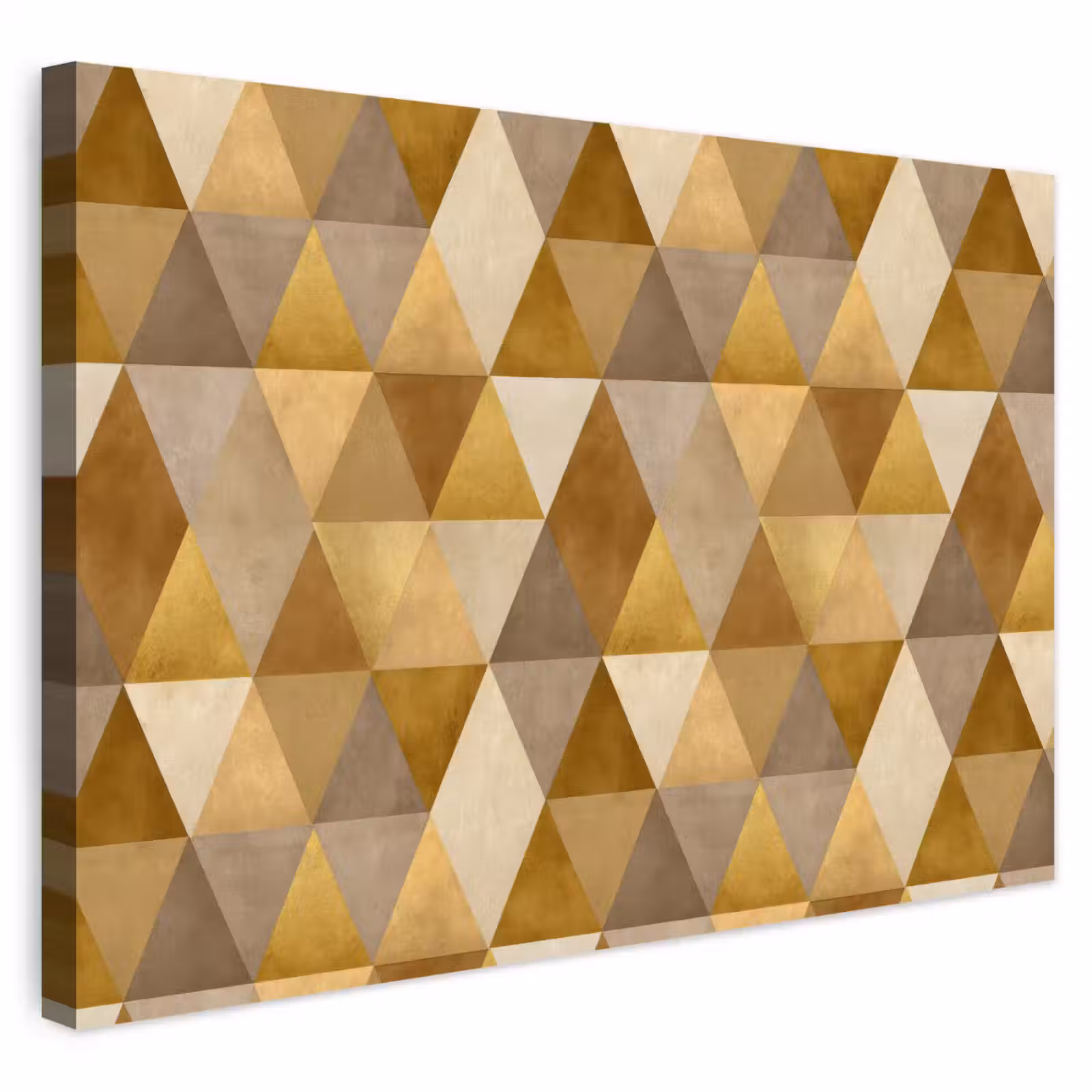 Buiten canvas - Geometrisch - Driehoek - Goud — 1