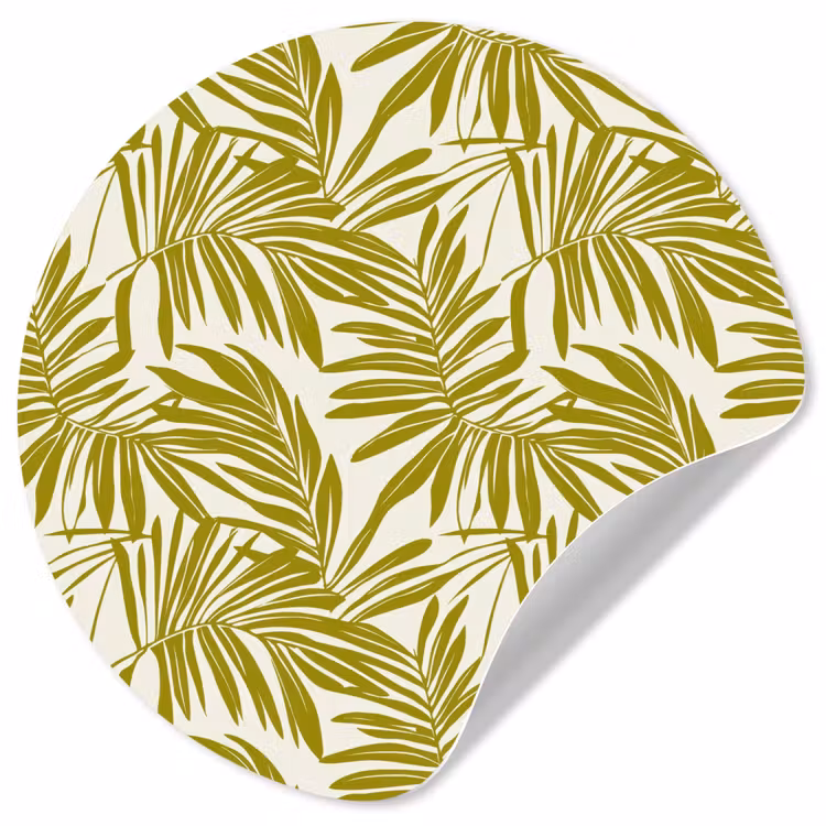 Behangcirkel - Palmblad - Patroon - Groen — 1