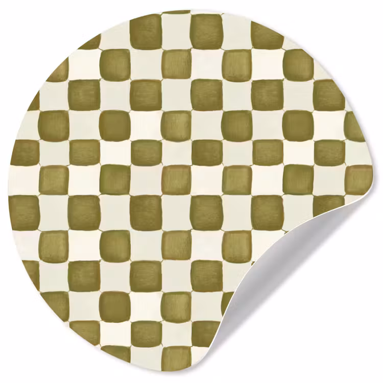 Behangcirkel - Schaak - Patroon - Groen — 1