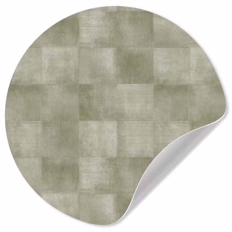 Behangcirkel - Vlakken - Rustiek - Groen — 1