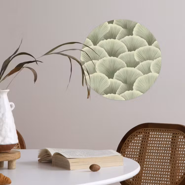 Behangcirkel - Waaier - Blad - Groen — 4