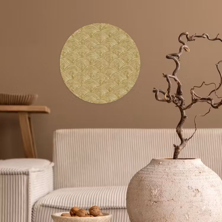 Behangcirkel - Waaier - Geometrisch - Groen — 2