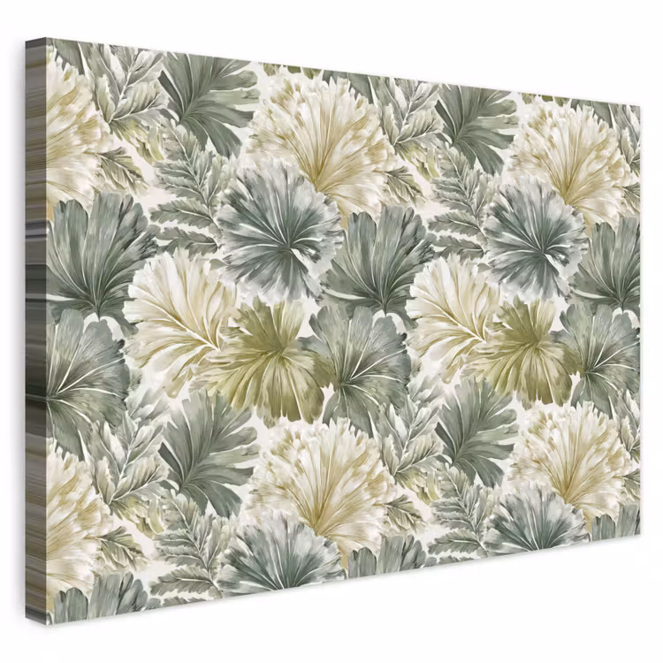 Buiten canvas - Bladeren - Botanisch - Groen — 1