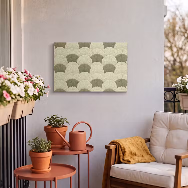 Buiten canvas - Bladeren - Structuur - Groen — 4