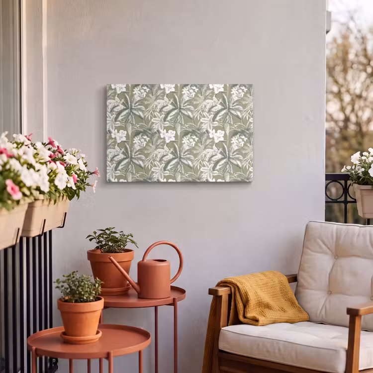 Buiten canvas - Botanisch - Bloemen - Groen — 4