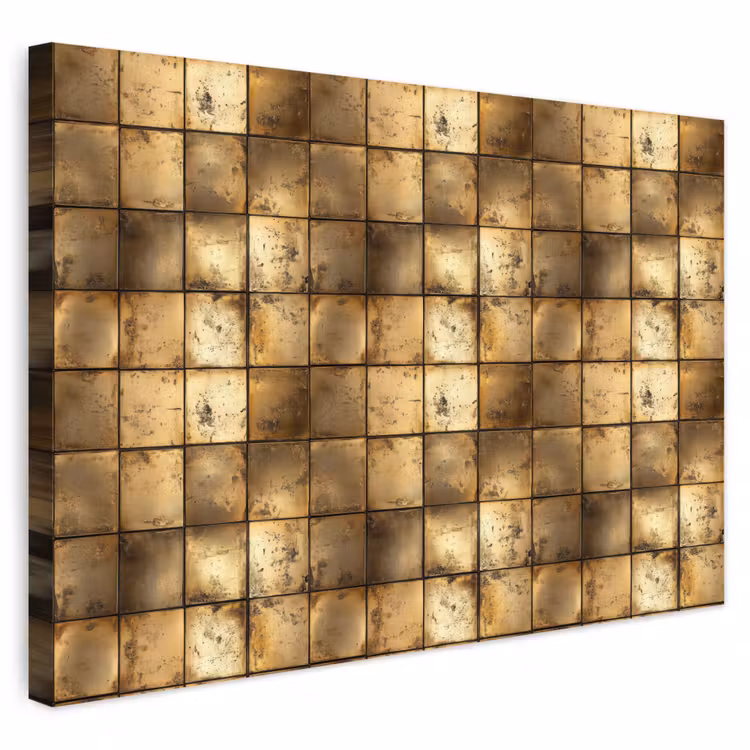 Buiten canvas - Geometrisch - Tegels - Goud — 1