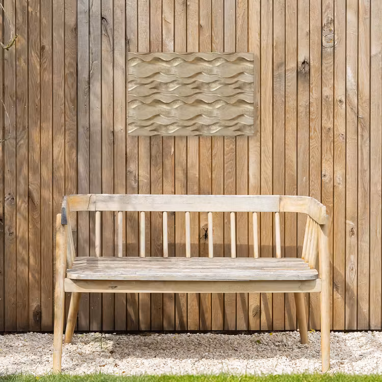 Buiten canvas - Golven - Patroon - Goud — 3