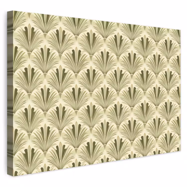 Buiten canvas - Klassiek - Waaier - Groen — 1