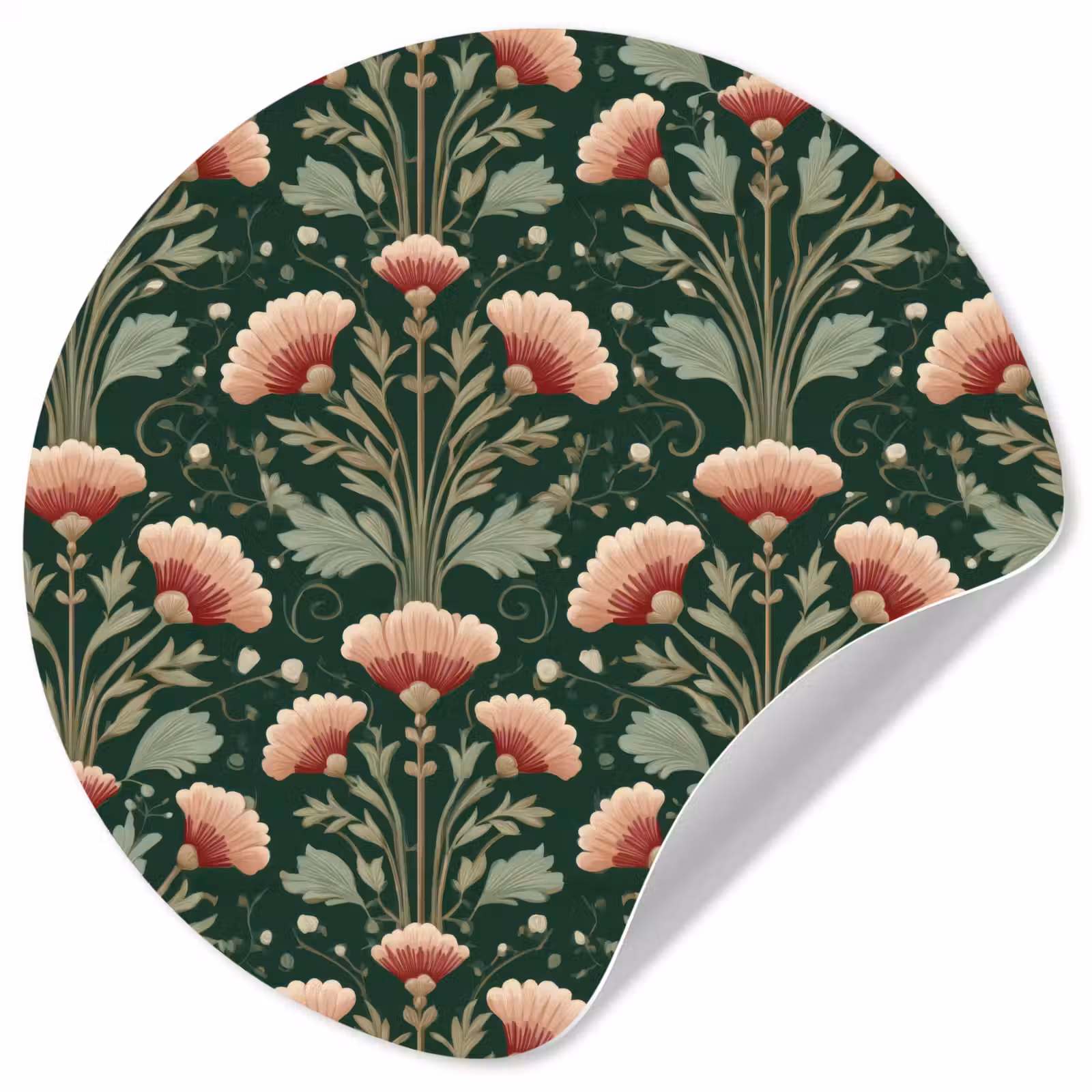 Behangcirkel - Patroon - Botanisch - Kleurrijk — 1