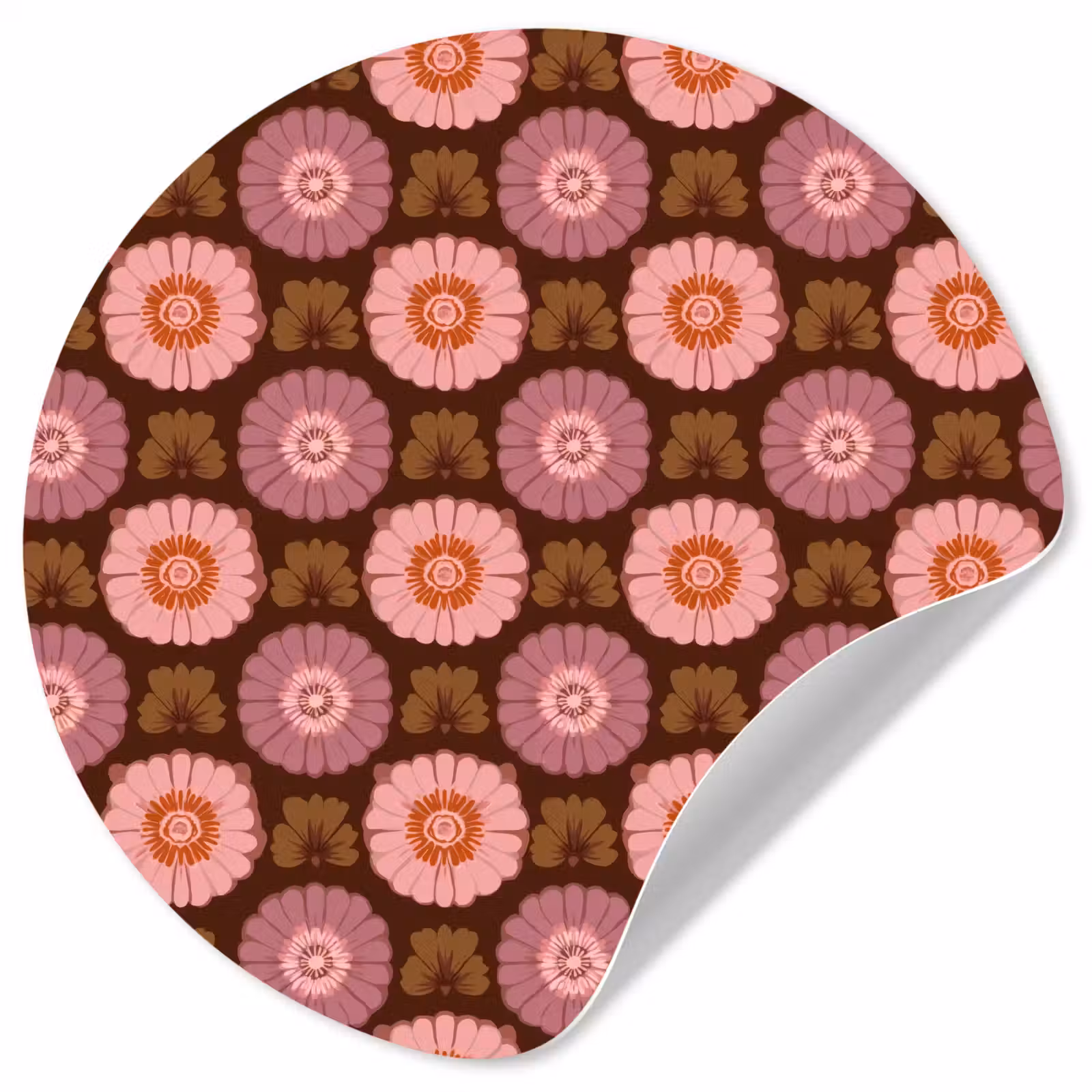 Behangcirkel - Retro - Madelief - Roze — 1