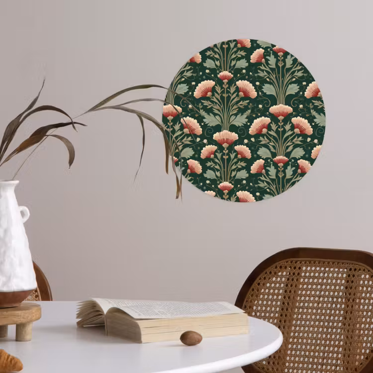 Behangcirkel - Patroon - Botanisch - Kleurrijk — 4