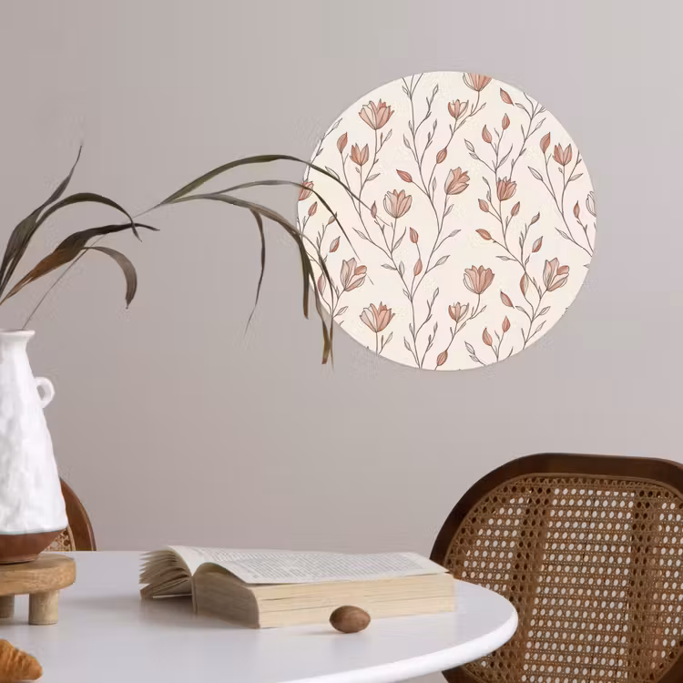 Behangcirkel - Patroon - Klassiek - Roze — 4