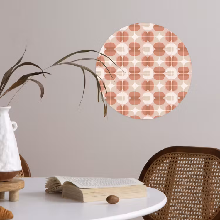 Behangcirkel - Retro - Klassiek - Roze — 4