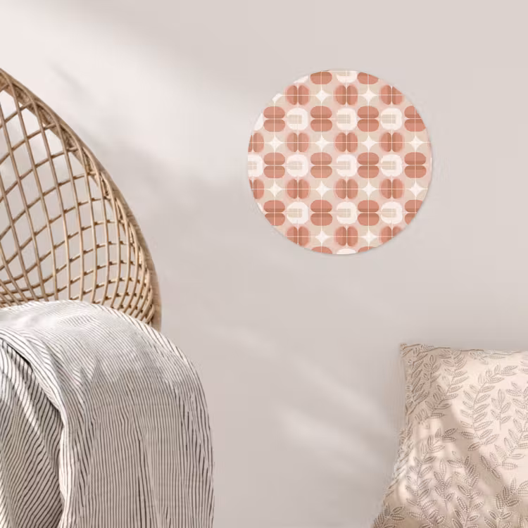 Behangcirkel - Retro - Klassiek - Roze — 5