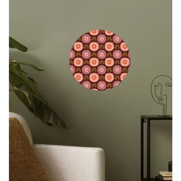 Behangcirkel - Retro - Madelief - Roze — 3