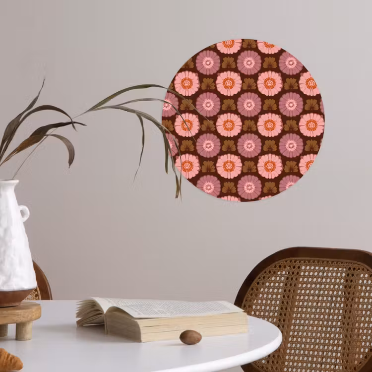 Behangcirkel - Retro - Madelief - Roze — 4