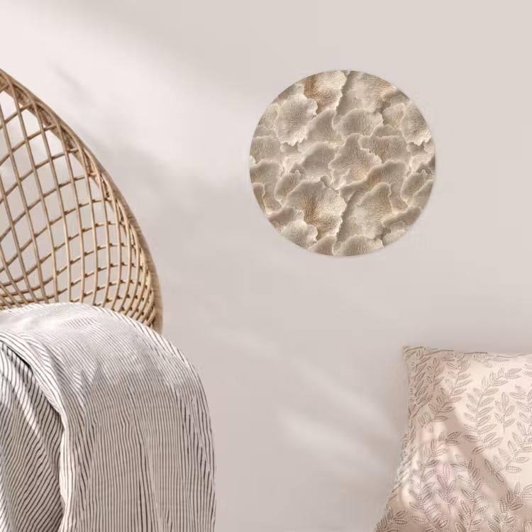 Behangcirkel - Waaierstructuren - Beige - Vezeltextuur — 5