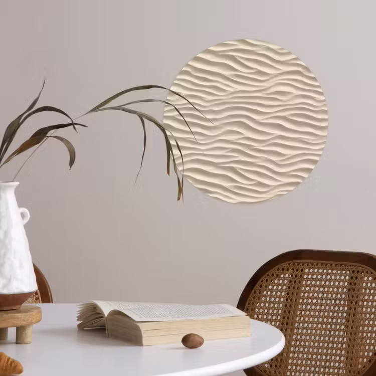 Behangcirkel - Zand - Golven - Beige — 4