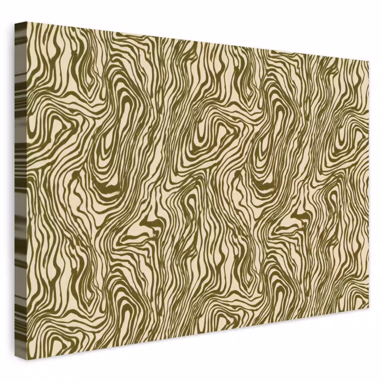 Buiten canvas - Abstract - Marmer - Groen — 1