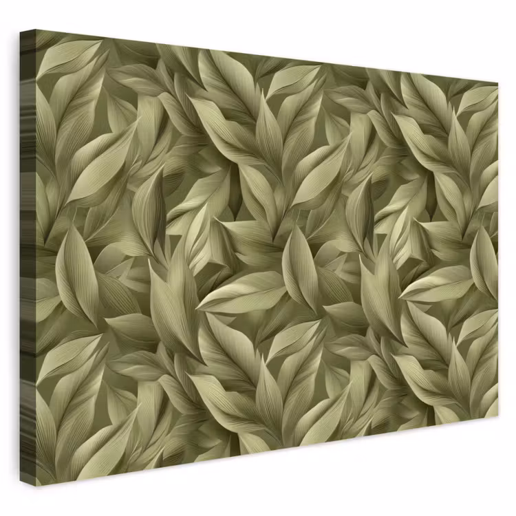 Buiten canvas - Bladeren - Modern - Groen — 1
