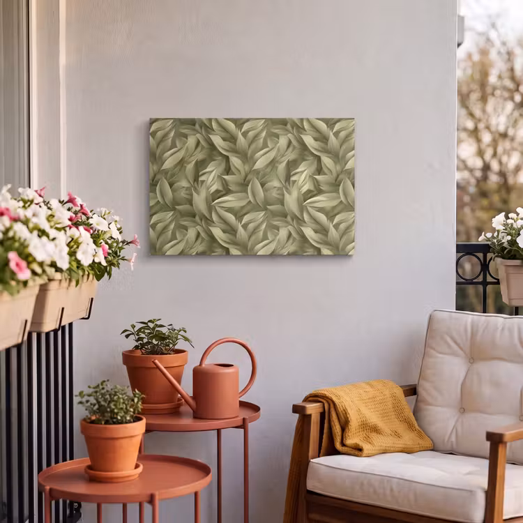 Buiten canvas - Bladeren - Modern - Groen — 4
