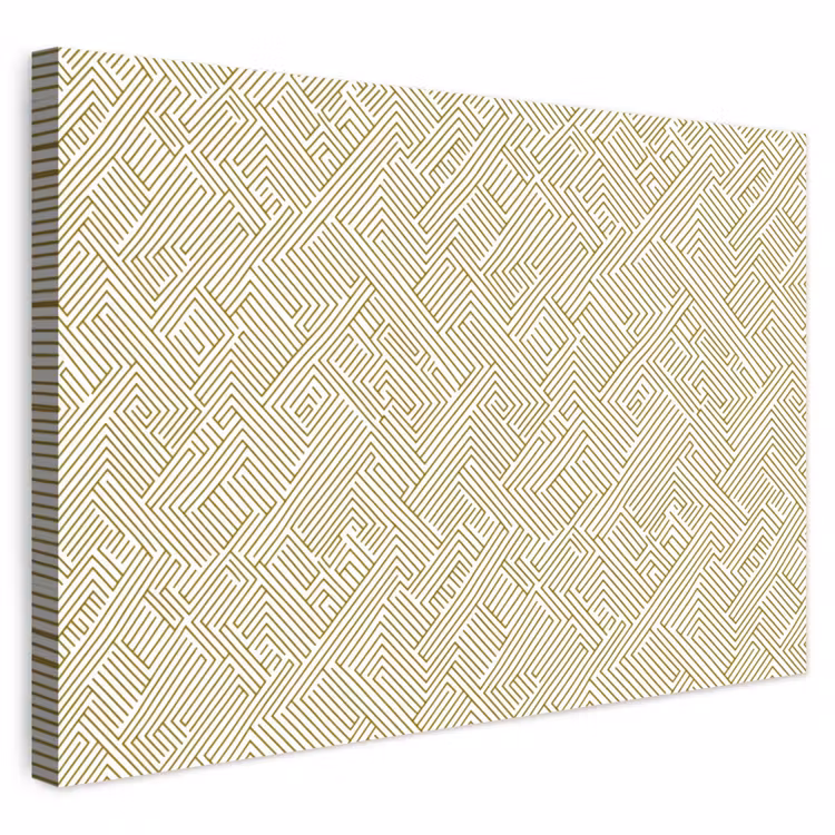 Buiten canvas - Geometrisch - Lijnen - Groen — 1