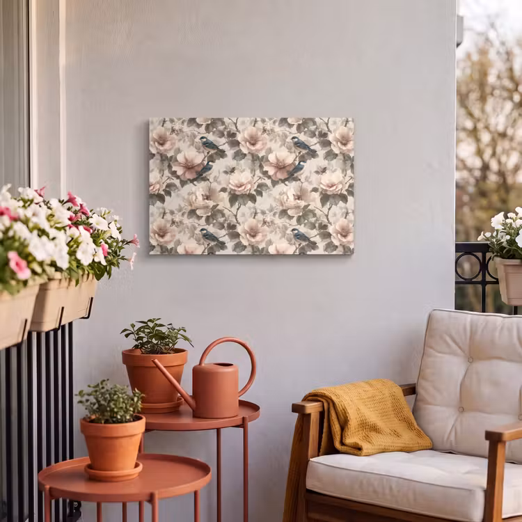 Buiten canvas - Klassiek - Vogels - Kleurrijk — 4