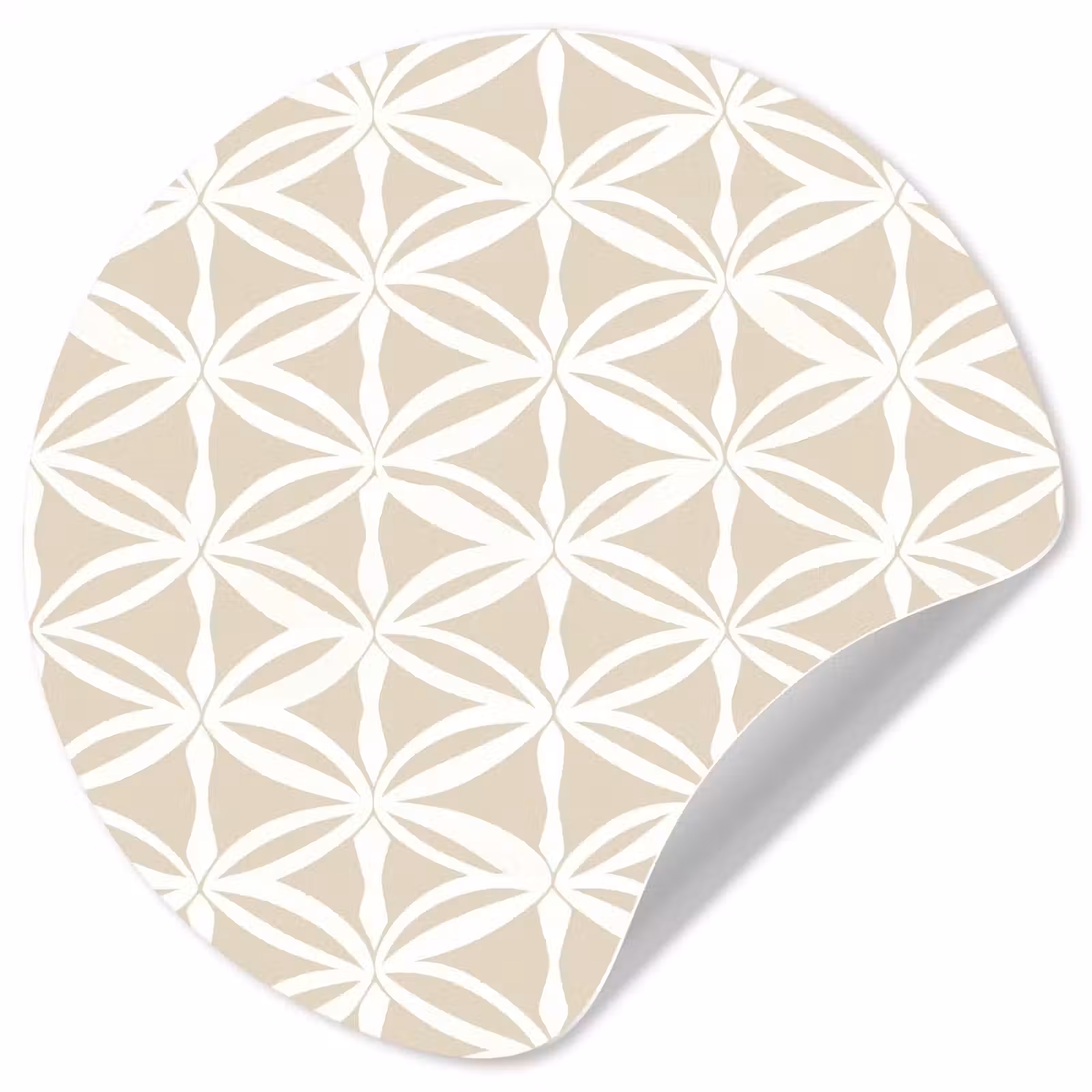 Behangcirkel - Motief - Modern - Beige — 1