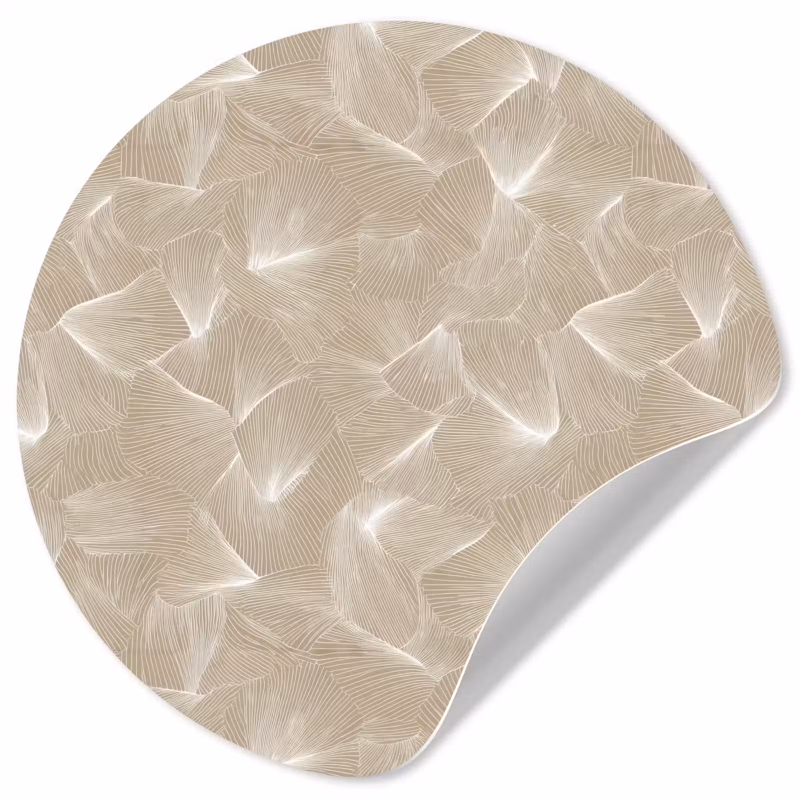 Behangcirkel - Organisch - Textuur - Beige — 1