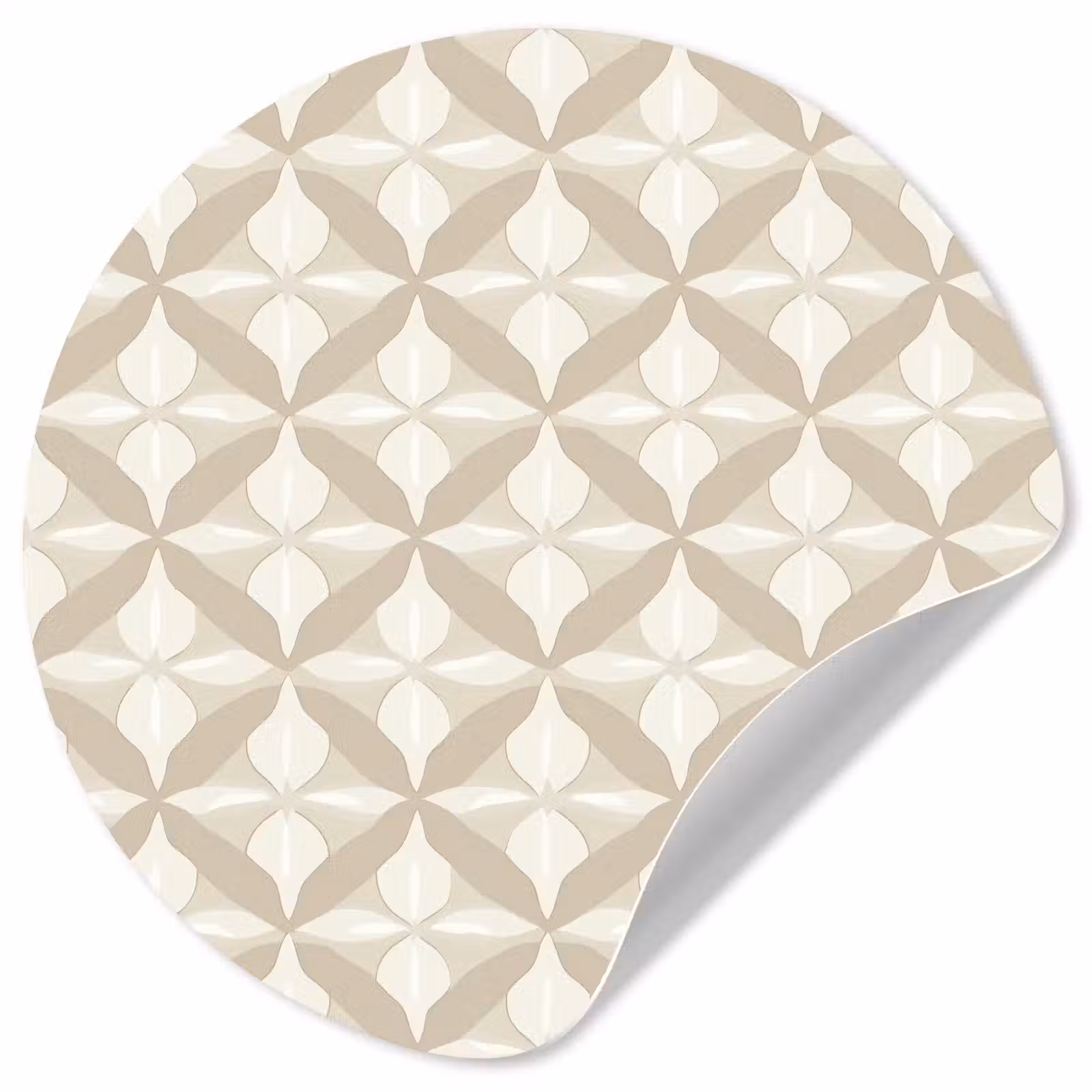 Behangcirkel - Patroon - Klassiek - Beige — 1