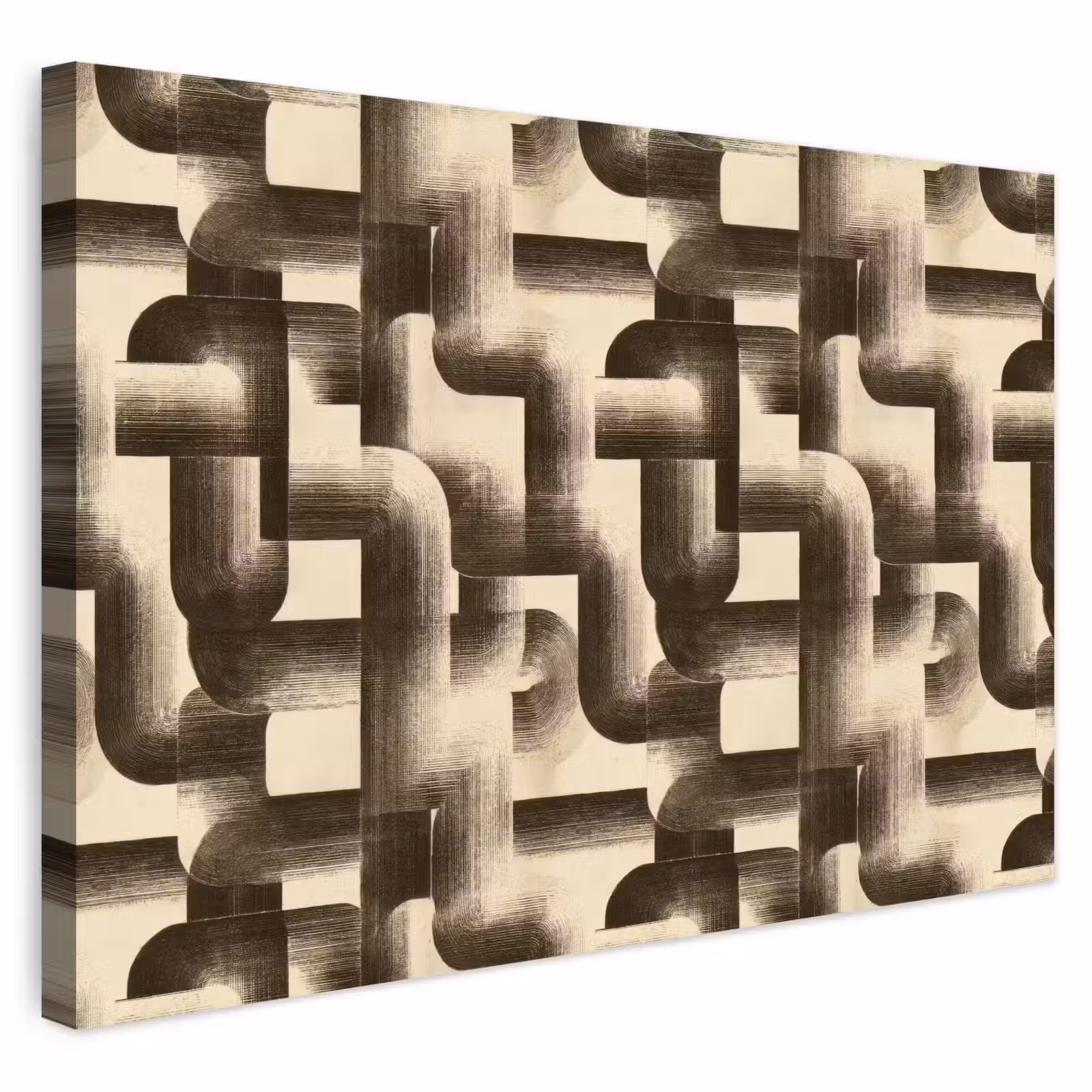 Buiten canvas - Abstract - Retro - Zwart — 1