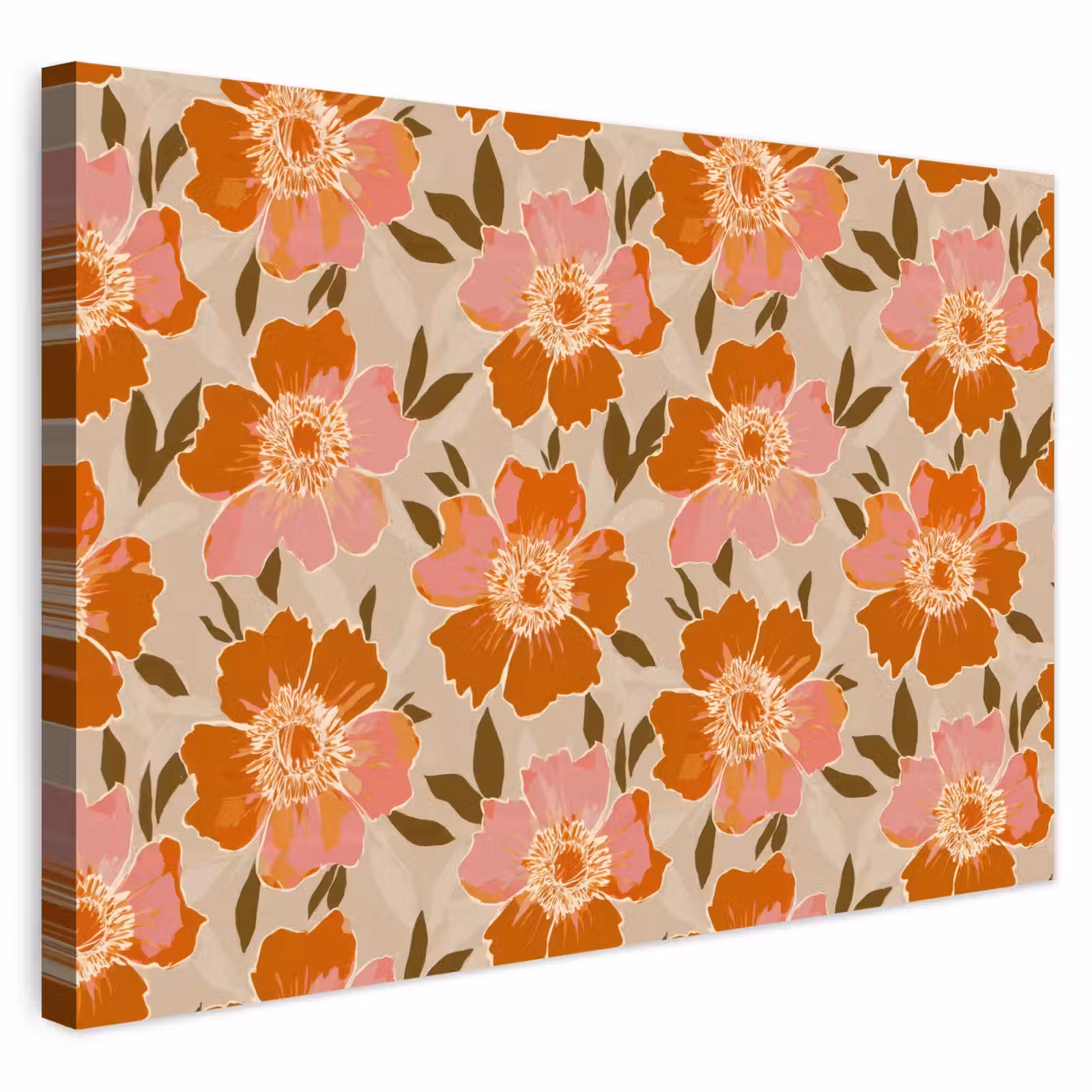 Buiten canvas - Bloemen - Motief - Retro — 1