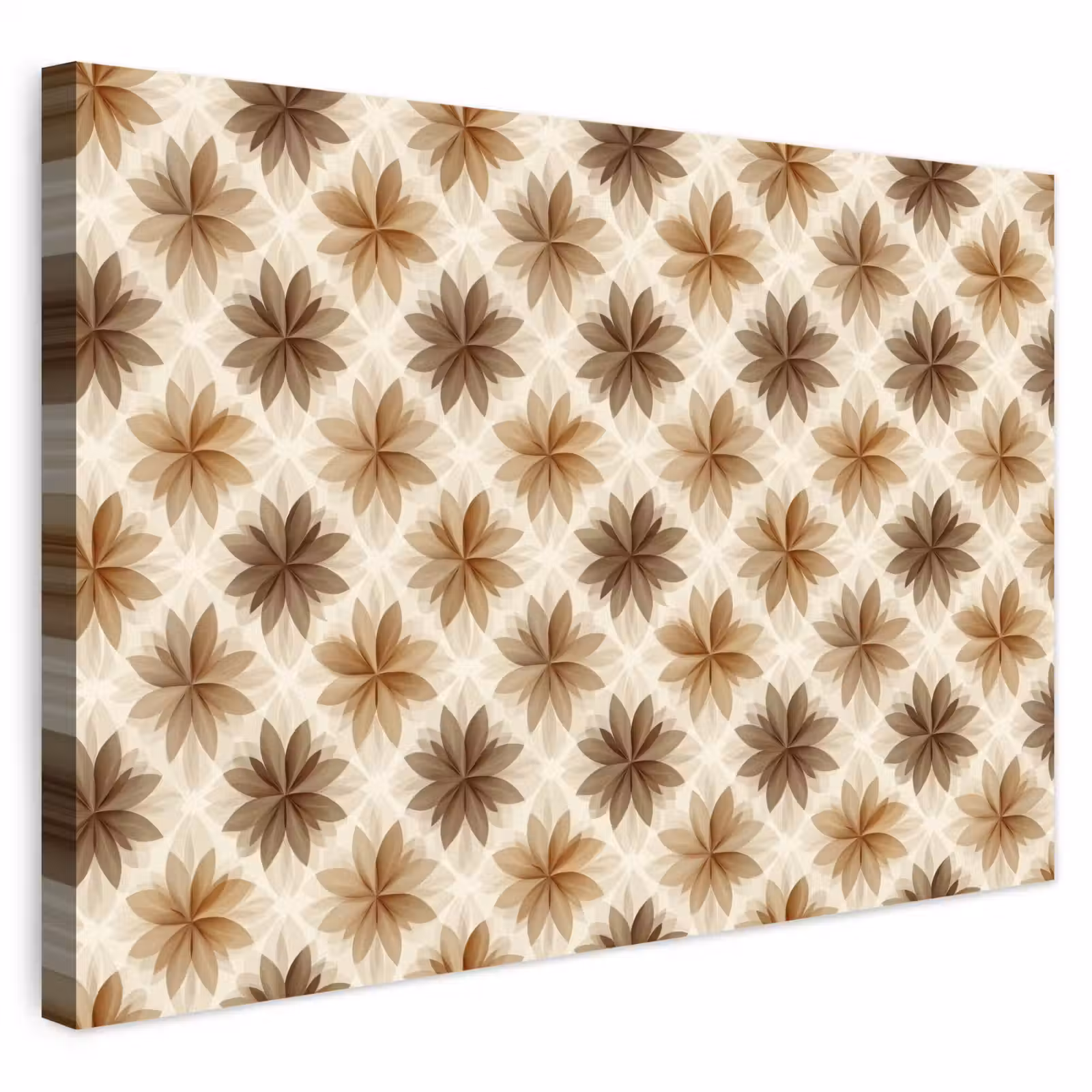 Buiten canvas - Geografisch - Patroon - Bruin — 1