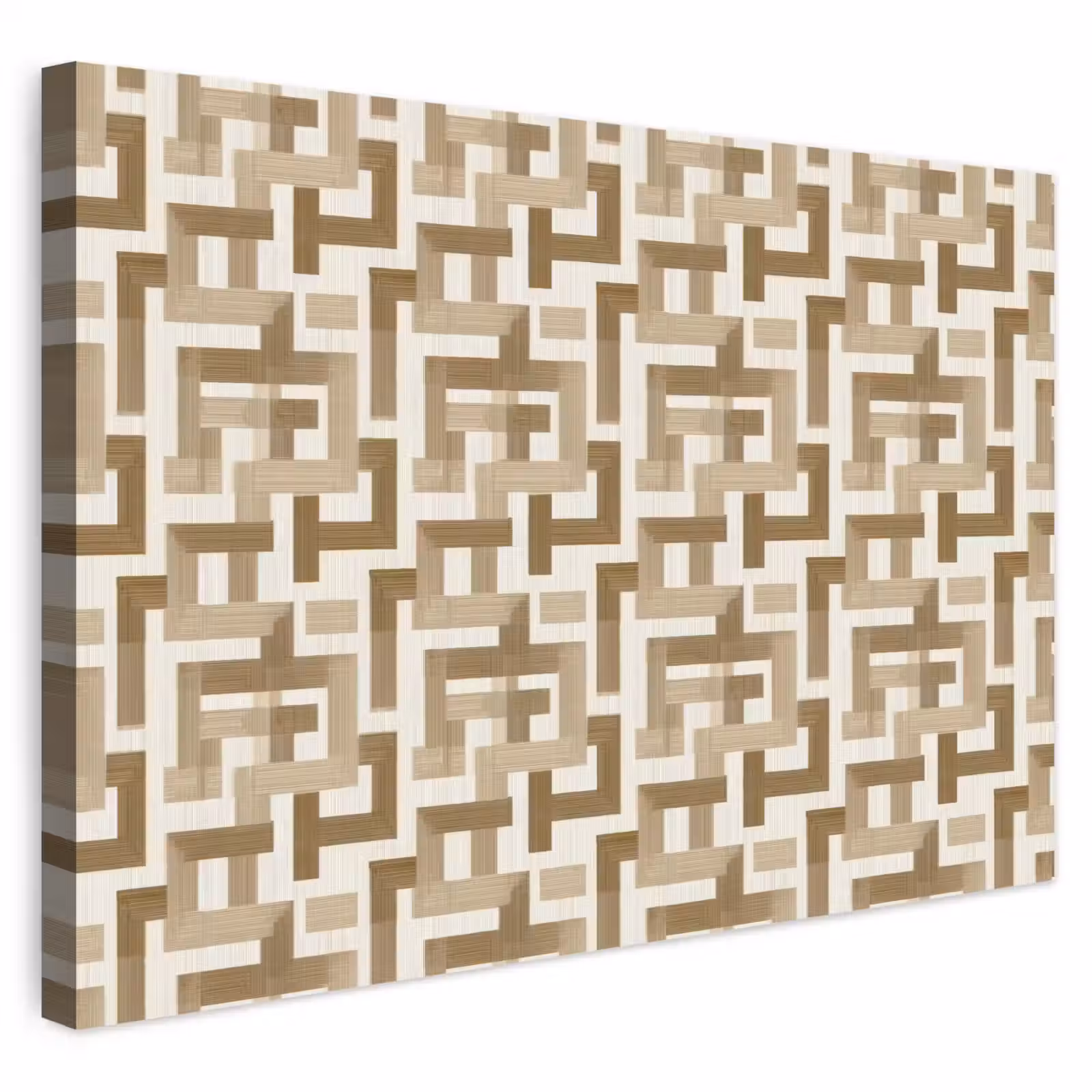 Buiten canvas - Geometrisch - Retro - Bruin — 1