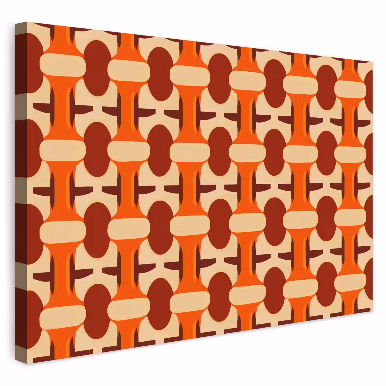 Buiten canvas - Geometrisch - Retro - Oranje — 1